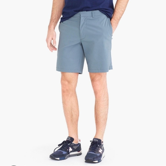 J. Crew Gramercy 9" Inseam Flat Front Shorts Slate Blue  Size 34 - Picture 1 of 9